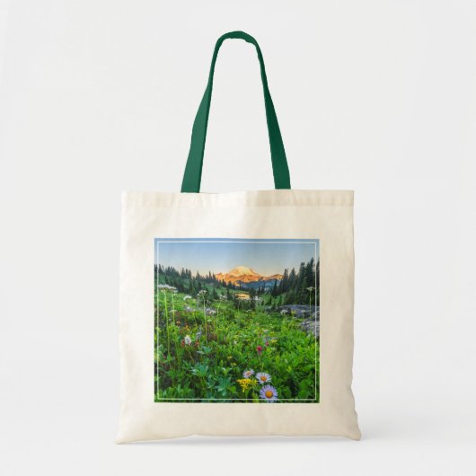 Bloemen | Nationaal park Mount Rainier Tote Bag (Voorkant)