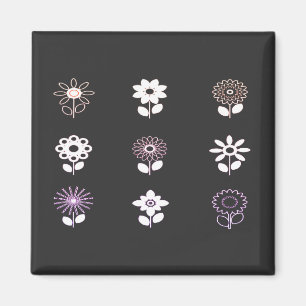 Bloemen, Natuur, Bloem Icons Magneet