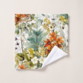 Bloemen natuur kunst bad handdoek (Wasdoekje)