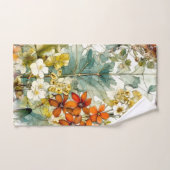 Bloemen natuur kunst bad handdoek (Handdoek)