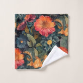 Bloemen natuur kunst bad handdoek (Wasdoekje)