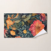 Bloemen natuur kunst bad handdoek (Handdoek)