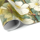 Bloemen natuur kunst cadeaupapier (Rol Hoek)