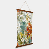 Bloemen natuur kunst hangend wandkleed (Gebogen)