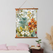Bloemen natuur kunst hangend wandkleed (Slaapkamer)