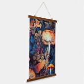 Bloemen natuur kunst hangend wandkleed (Gebogen)