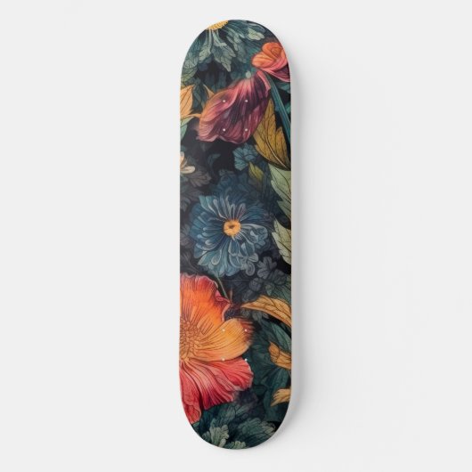 Bloemen natuur kunst persoonlijk skateboard (Voorkant)