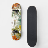 Bloemen natuur kunst persoonlijk skateboard (Voorkant)