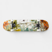 Bloemen natuur kunst persoonlijk skateboard (Horizontaal)