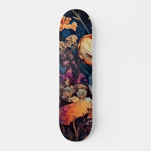Bloemen natuur kunst persoonlijk skateboard (Voorkant)
