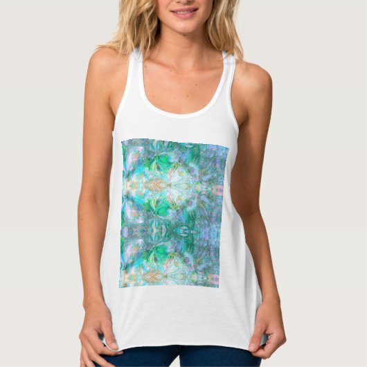  Bloemen Natuur – Romantische weide Boho Tanktop (Voorkant)