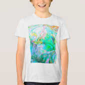 Bloemen Natuur – Romantische weide Boho Tri-Blend Shirt (Voorkant)