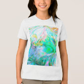 Bloemen Natuur – Romantische weide Boho Tri-Blend Shirt (Voorkant)