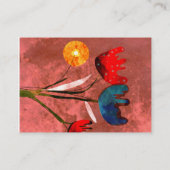 Bloemen Natuur TuinVisitekaartje Visitekaartje (Achterkant)