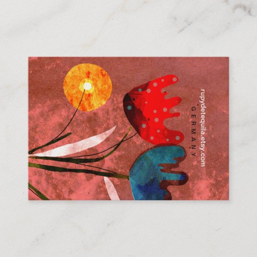 Bloemen Natuur TuinVisitekaartje Visitekaartje (Voorkant)