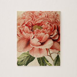  bloemen Natuur van Peony Unieke vun Art Legpuzzel