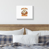 Bloemen Night Shift Nurse Skeleton Halloween RN Nu Canvas Afdruk (Insitu (Slaapkamer))