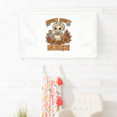 Bloemen Night Shift Nurse Skeleton Halloween RN Nu Spandoek (Insitu)
