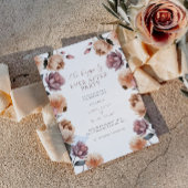 Bloemen nog lang en gelukkig na huwelijksfeest kaart