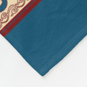 Bloemen nomadische Centraal-Aziatische Fleece Deke (Hoek)