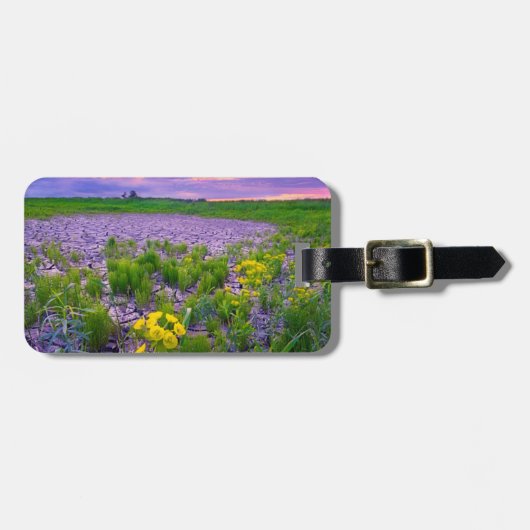 Bloemen | North Dakota Red River Valley Bagagelabel (Voorkant horizontaal)