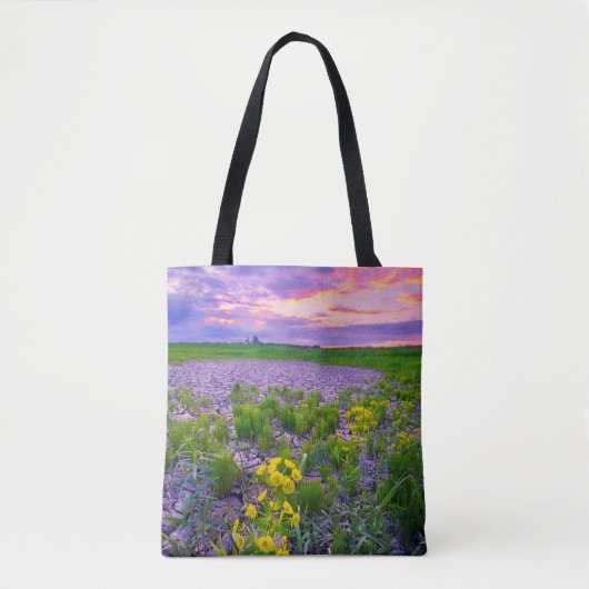Bloemen | North Dakota Red River Valley Tote Bag (Voorkant)