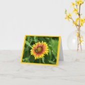 Bloemen Notecard met Bij op Guillardia Kaart (Gele Bloem)