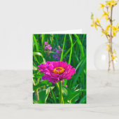 BLOEMEN NOTECARD, (ROZE) KAART (Gele Bloem)