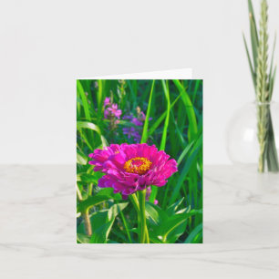 BLOEMEN NOTECARD, (ROZE) KAART