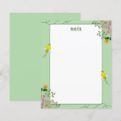 Bloemen Notitieblok (Voorkant / Achterkant)