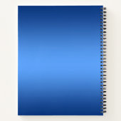 Bloemen Notitieboek met Blauwe Waterverf (Achterkant)