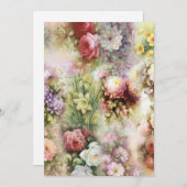  bloemen notitiekaartje (Voorkant / Achterkant)