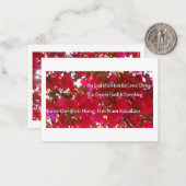 Bloemen Notitiekaartje (Voorkant / Achterkant in situ)