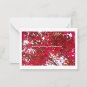 Bloemen Notitiekaartje (Achterkant)