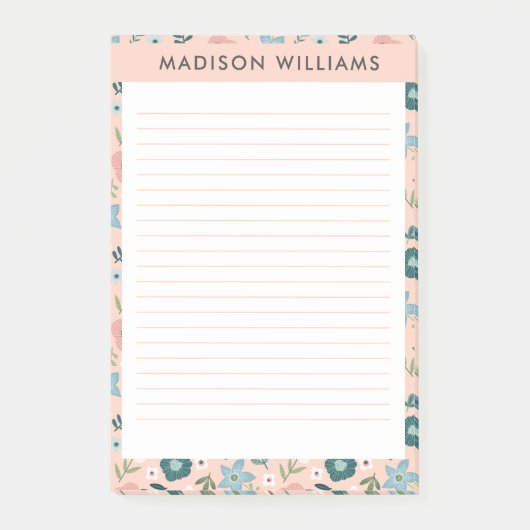 Bloemen notities post-it® notes (Voorkant)