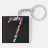 Bloemen Nummer Zeven Sleutelhanger (Achterkant)