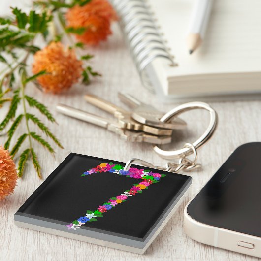 Bloemen Nummer Zeven Sleutelhanger