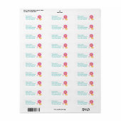 Bloemen Oerwoud Dieren Etiket (Full Sheet)