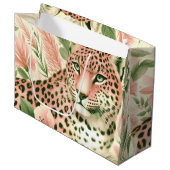  Bloemen Oerwoud Luipaard Groot Cadeauzakje (Voorkant Gekanteld)
