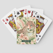  Bloemen Oerwoud Luipaard Pokerkaarten (Achterkant)