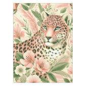  Bloemen Oerwoud Luipaard Tafelkleed (Voorkant)