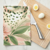  Bloemen Oerwoud Luipaard Theedoek (Quarter Fold)