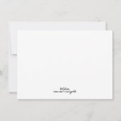  Bloemen Oktober Geboorte Maand Monogrammed Notitiekaartje (Achterkant)