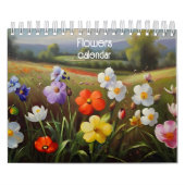 Bloemen olieverfschilderij kalender (Hoes)