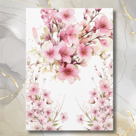 BLOEMEN OM TE GAAN MET VELLUM BRUILOFT UITNODIGING