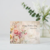  Bloemen Oma Moederdag Briefkaart (Staand voorkant)
