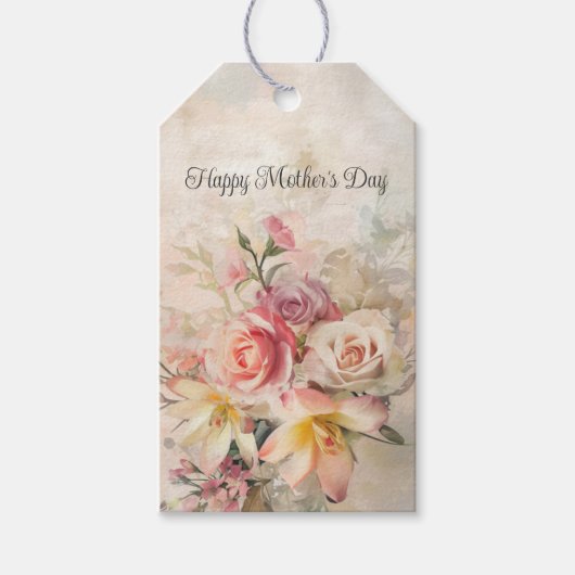  Bloemen Oma Moederdag Cadeaulabel (Voorkant)