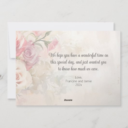  Bloemen Oma Moederdag Kaart (Achterkant)