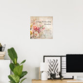  Bloemen Oma Moederdag Poster (Thuiskantoor)