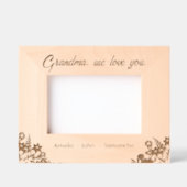 Bloemen Oma Namen Gegraveerd Houten Frame (Voorkant)